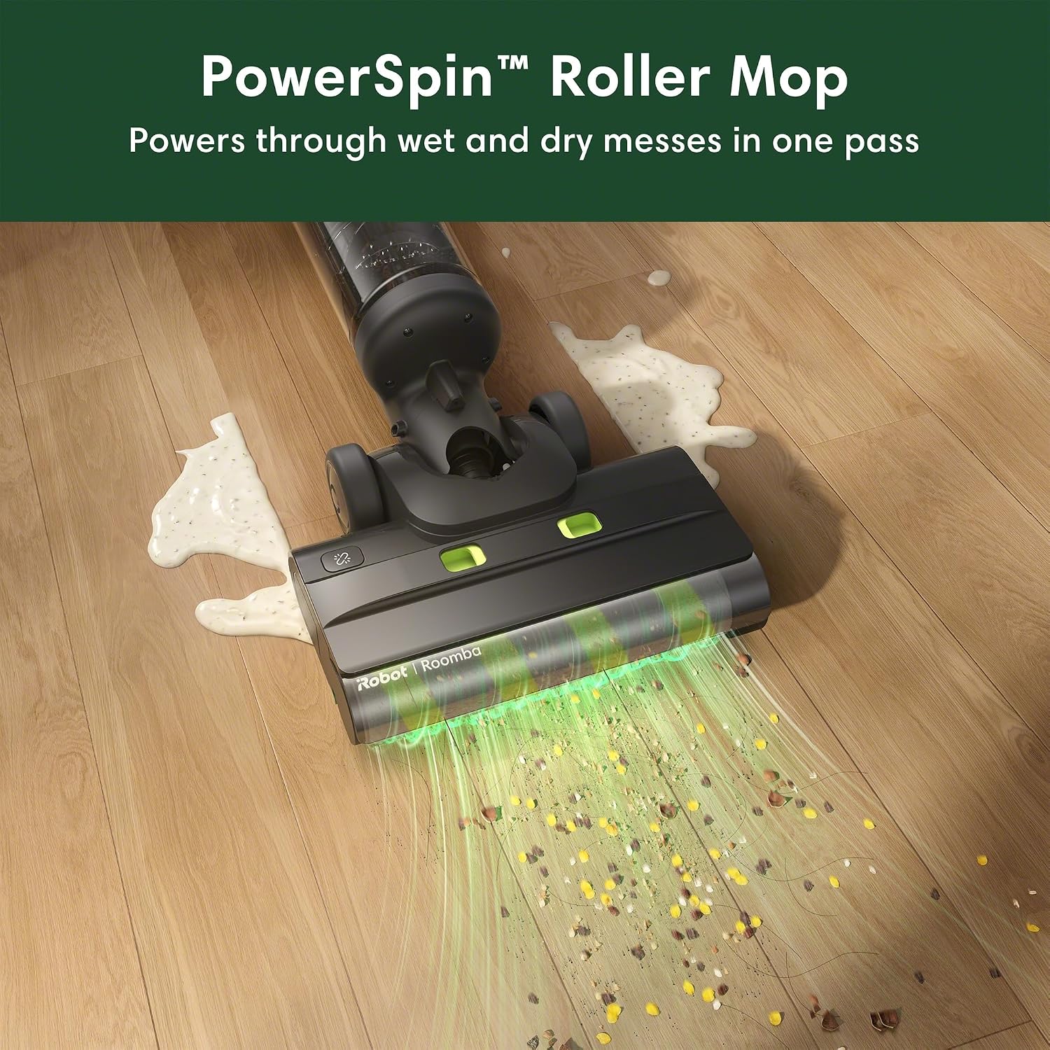 Roomba Electro 5in1 Disinfecting Hard Floor Cleaner, Vacuum, Mop & Sanitize in One Pass, Cordless, Non-Toxic, Kills Germs & Bacteria, Continuous Self-Sanitizing Roller Mop, Heated Self-Cleaning Dock