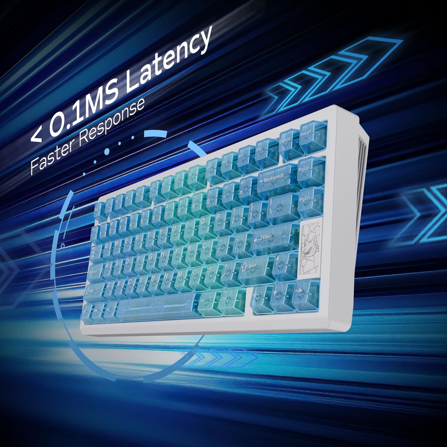 Mechanical Keyboard, Chilkey Slice75 HE Gaming Keyboard Wired, 75% Hall Effect Magnetic Aluminum Keyboard with WS Flux HE Clacky Switch, Rapid Trigger, 8K Polling, Per-Key RGB Custom, PC/Mac Support