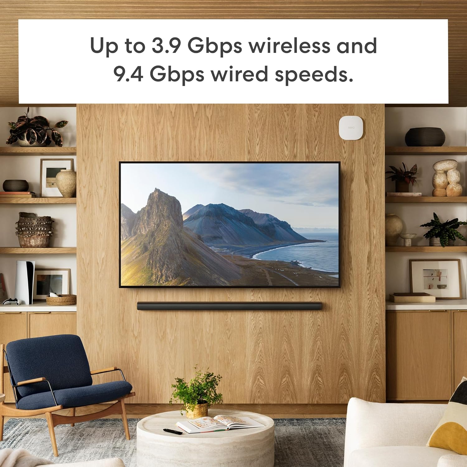 Amazon eero PoE 7 tri-band Wi-Fi 7 mountable access point (newest model) - Wireless speeds up to 3.9 Gbps, Coverage up to 2,000 sq. ft., 1-pack