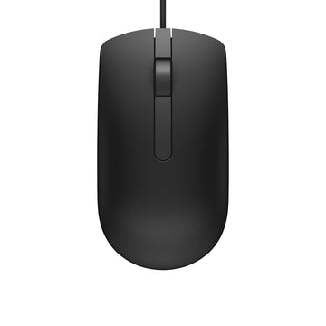 Dell MS116 Wired Optical Mouse, 1000DPI, LED Tracking, Scrolling Wheel, Plug and Play