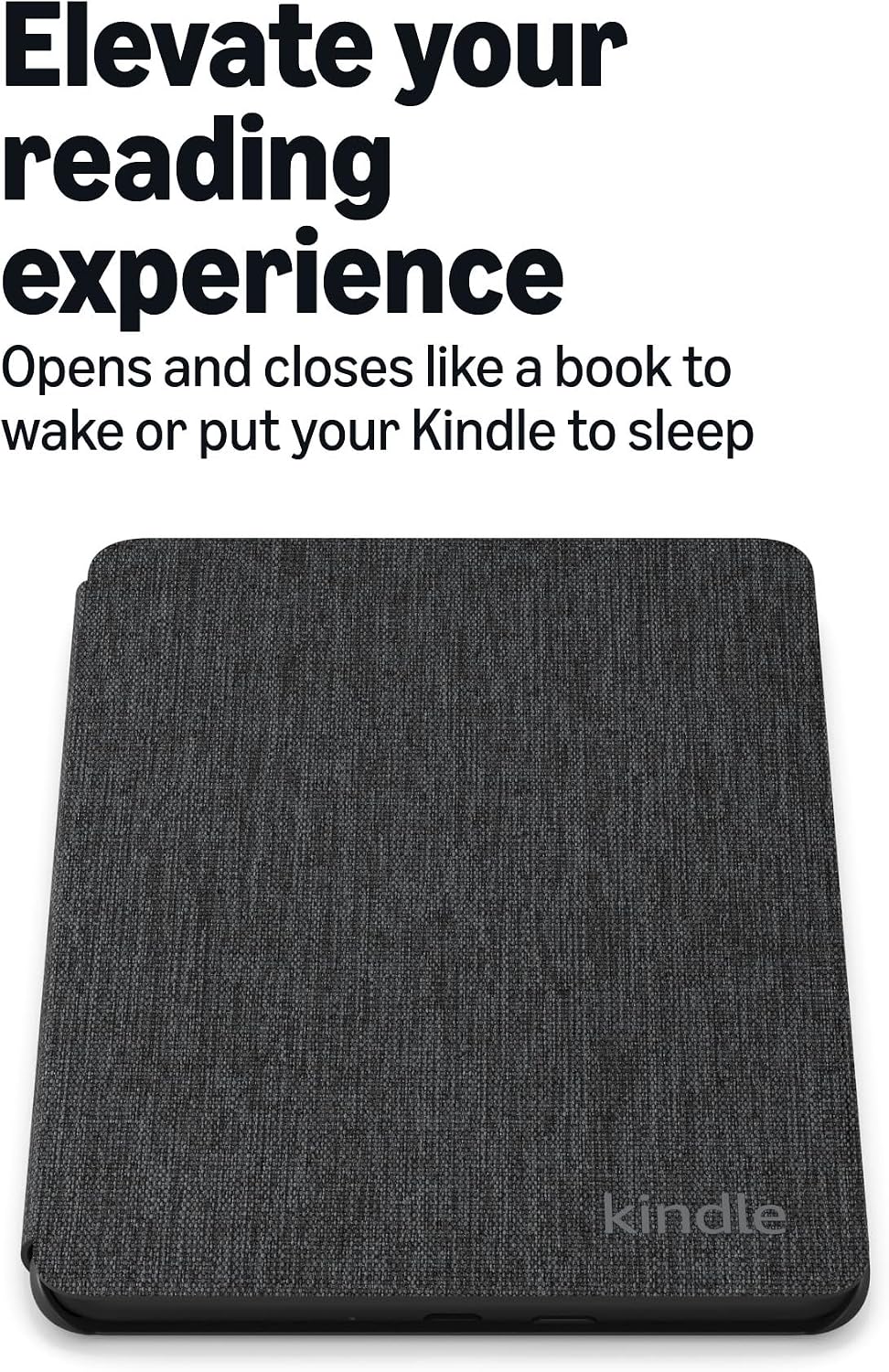Amazon Kindle Paperwhite and Kindle Colorsoft Case, Lightweight and Water-Safe, Foldable Protective Cover - Fabric