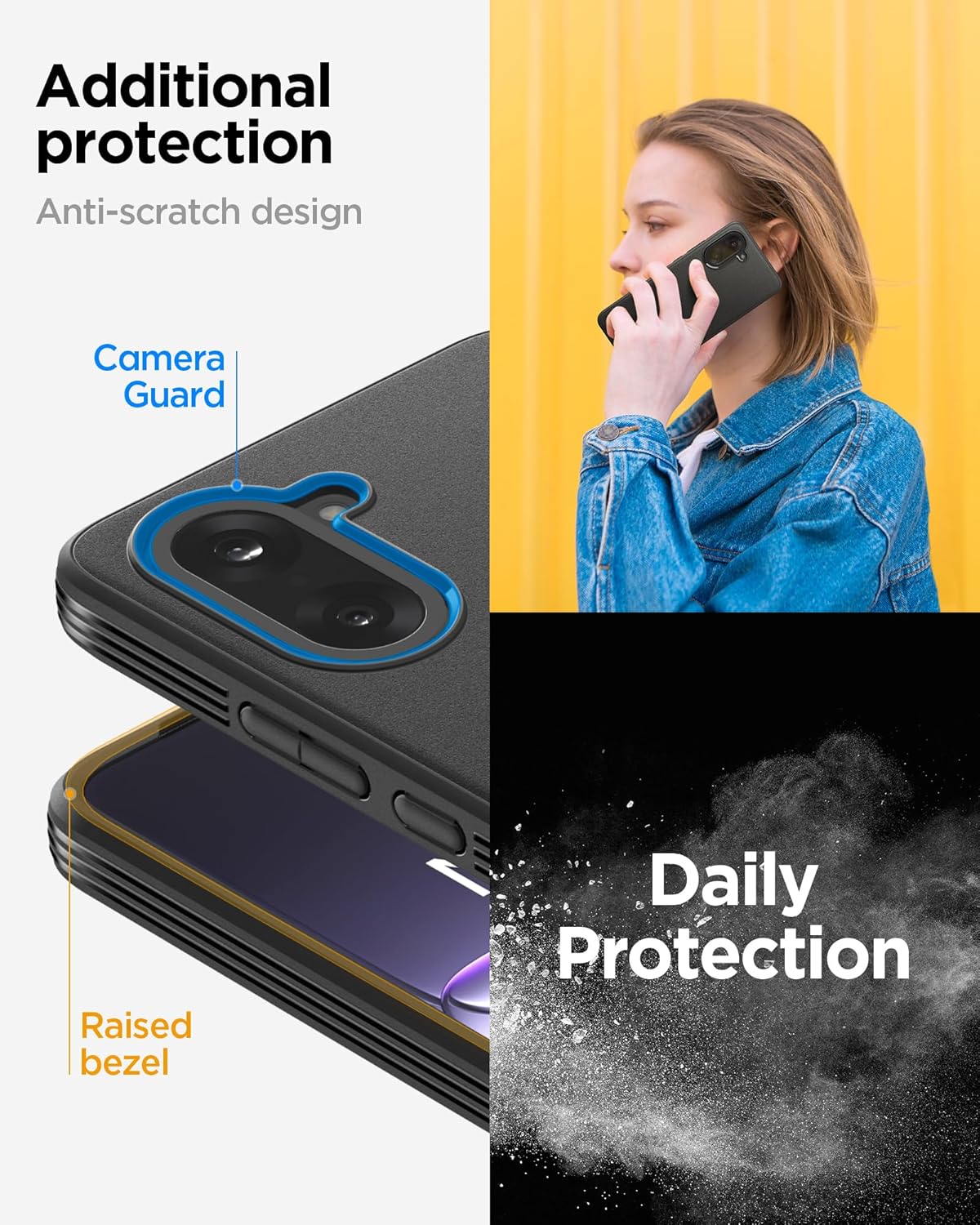 Spigen Essential Sand Blast for OnePlus Nord CE 5 5G Case, OnePlus Nord CE 5 5G Back Cover (2025) - TPU｜Matte Black