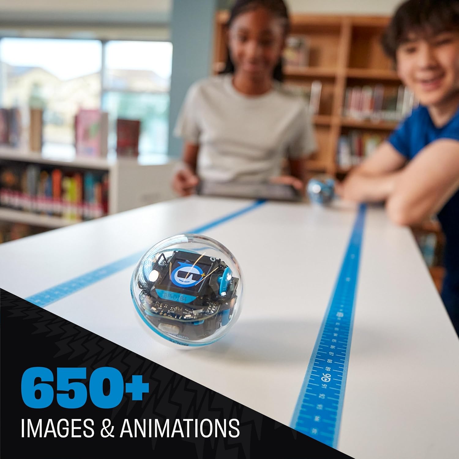 Sphero Bolt+: Coding & AI Learning Robot – Program with Draw, Blocks, Python & Javascript – Animated LCD Display – Ages 8+ – Durable, Qi Charging, Waterproof