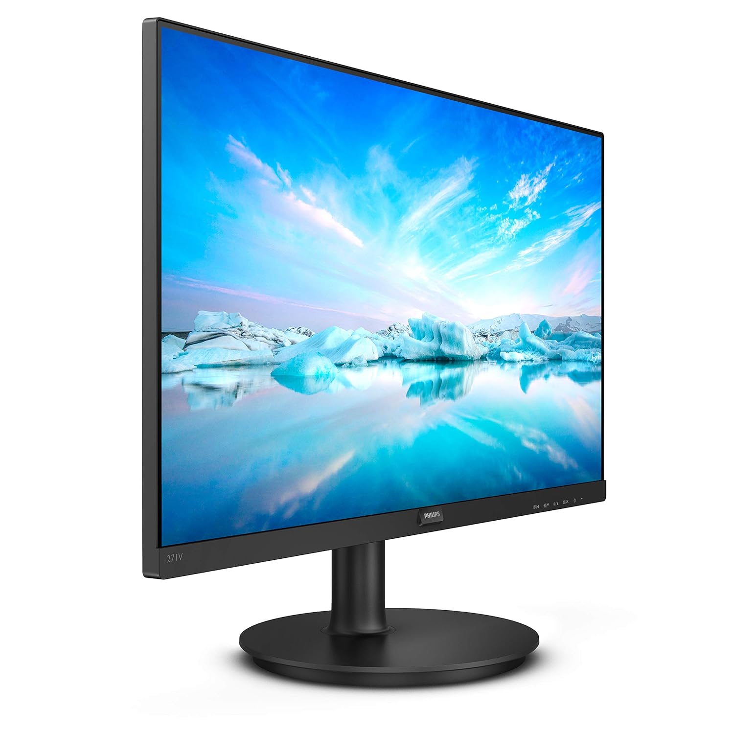 Philips 271V8/94 27 inch Gaming Monitor Full HD LCD IPS Panel, 75Hz Refresh Rate, 4ms Response Time, Flicker-Free Low Blue Light Eye Care, AMD Free Sync, HDMI and VGA Connectivity, Slim Bezel Design