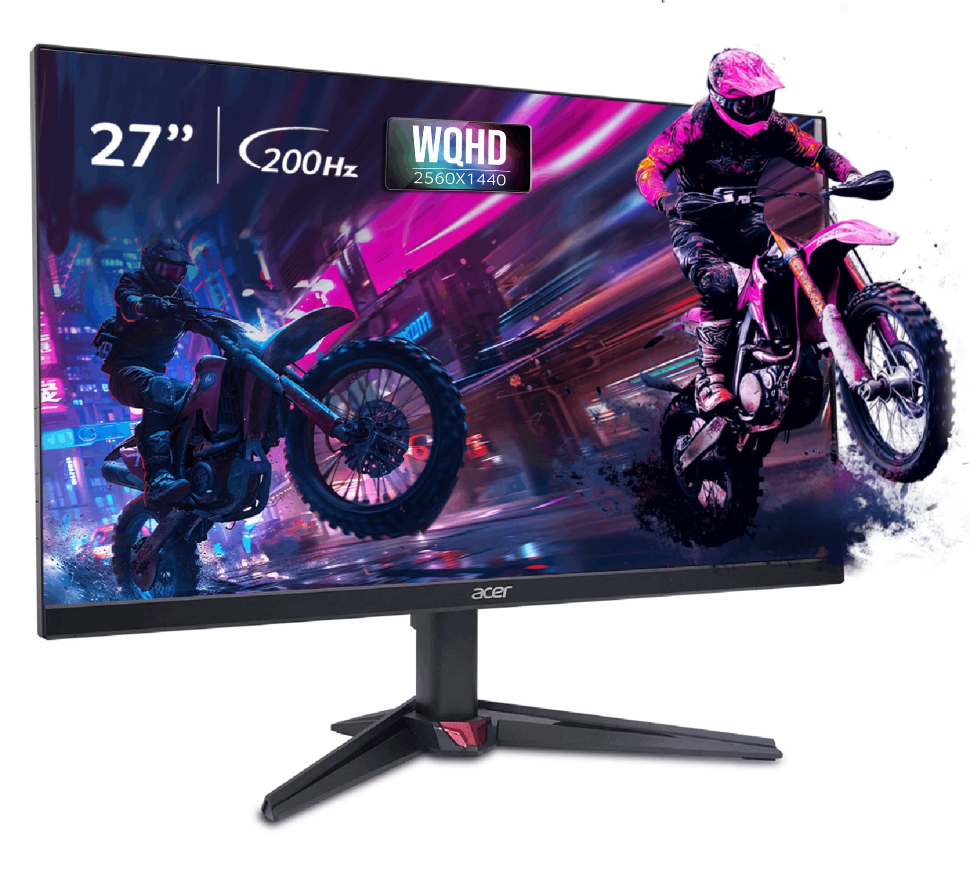 acer Nitro VG270 X1 27 Inch IPS Full HD Backlit LED Gaming Monitor I 0.5 MS Response I 200Hz Refresh Rate I SRGB 99%, HDR 10 I 2xHDMI, 1xDP I Stereo Speakers I AMD FreeSync Premium I Eye Care (Black)