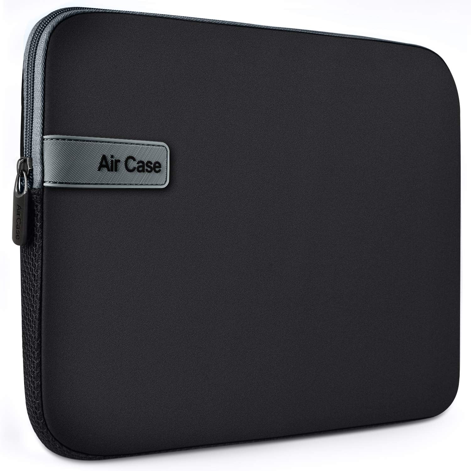 AirCase Laptop Bag Sleeve case Cover for 11.6 Laptop/MacBook/iPad, Office Laptop Bag for Men & Women, Waterproof & wrinklefree Light Neoprene, Black- 6 Months Warranty
