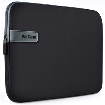 AirCase Laptop Bag Sleeve case Cover for 11.6 Laptop/MacBook/iPad, Office Laptop Bag for Men & Women, Waterproof & wrinklefree Light Neoprene, Black- 6 Months Warranty