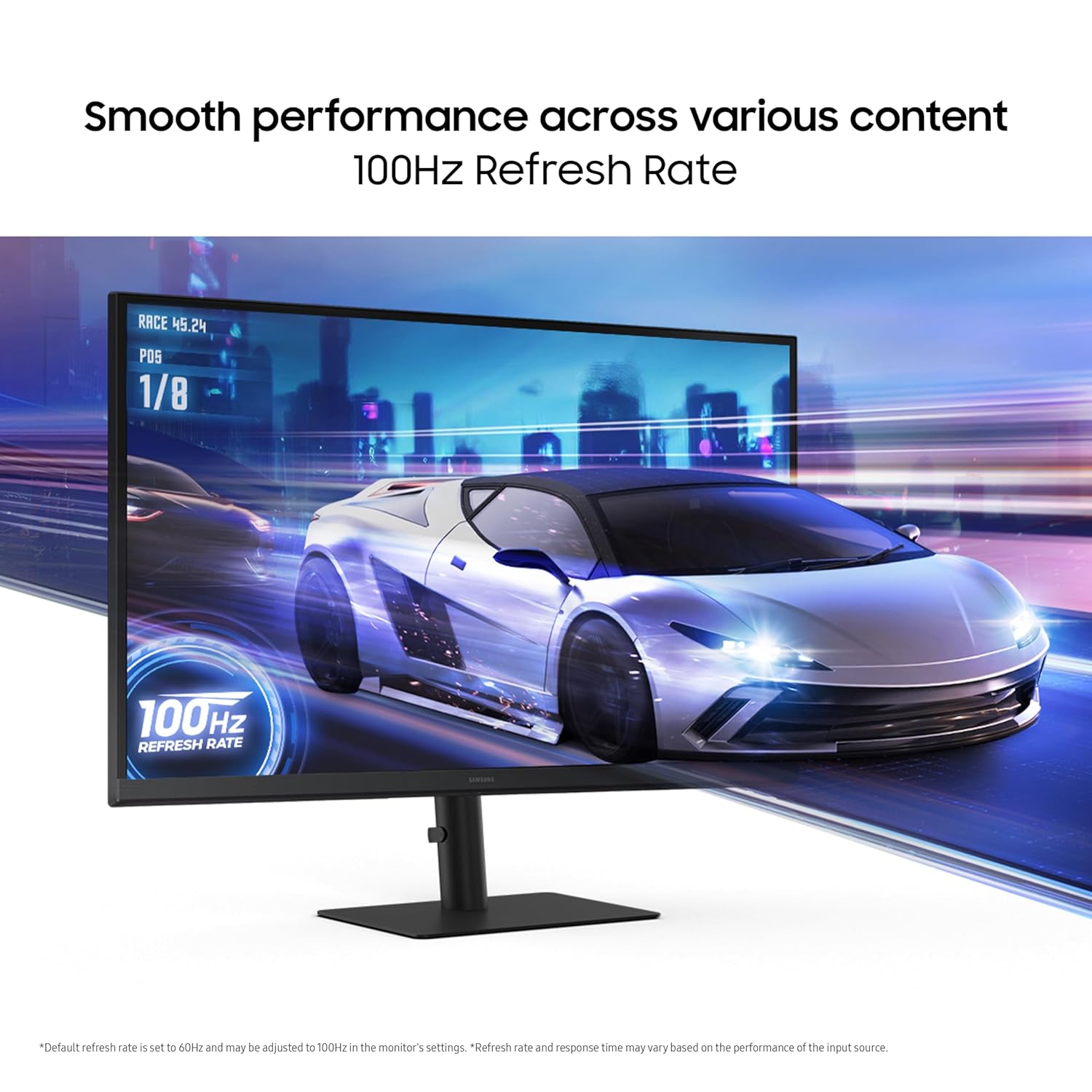 Samsung 27" (68.5cm) IPS 2K QHD Monitor|2560 X 1440|100 Hz|5ms|300nits|Height Pivot Adjustable Stand|SRGB 99%|Ports-HDMIX2,DP,Headphone|Eye Saver Mode|Flicker Free|Off Timer Plus|LS27F610EAWXXL|Black
