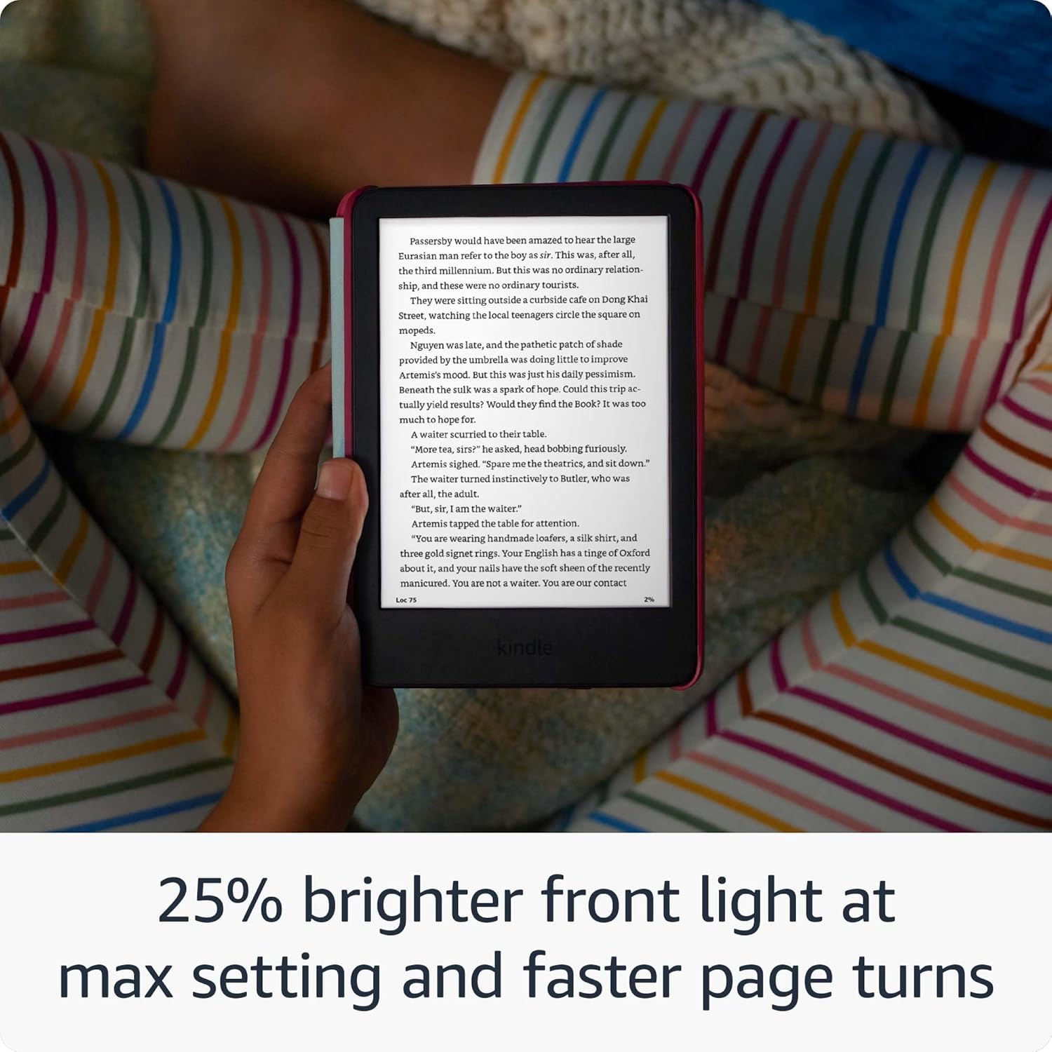Amazon Kindle Kids 16GB (newest model) - If it breaks, we will replace it, includes ad-free books and cover, with glare-free display, faster page turns - Space Whale