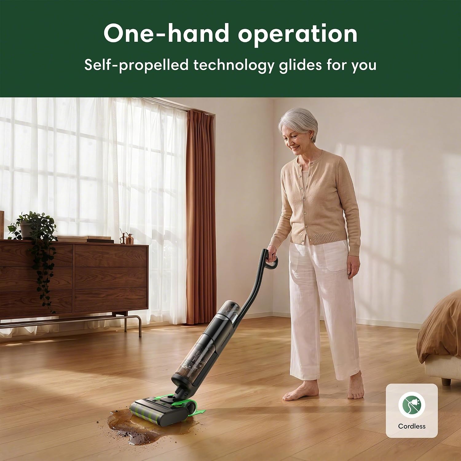 Roomba Electro 5in1 Disinfecting Hard Floor Cleaner, Vacuum, Mop & Sanitize in One Pass, Cordless, Non-Toxic, Kills Germs & Bacteria, Continuous Self-Sanitizing Roller Mop, Heated Self-Cleaning Dock