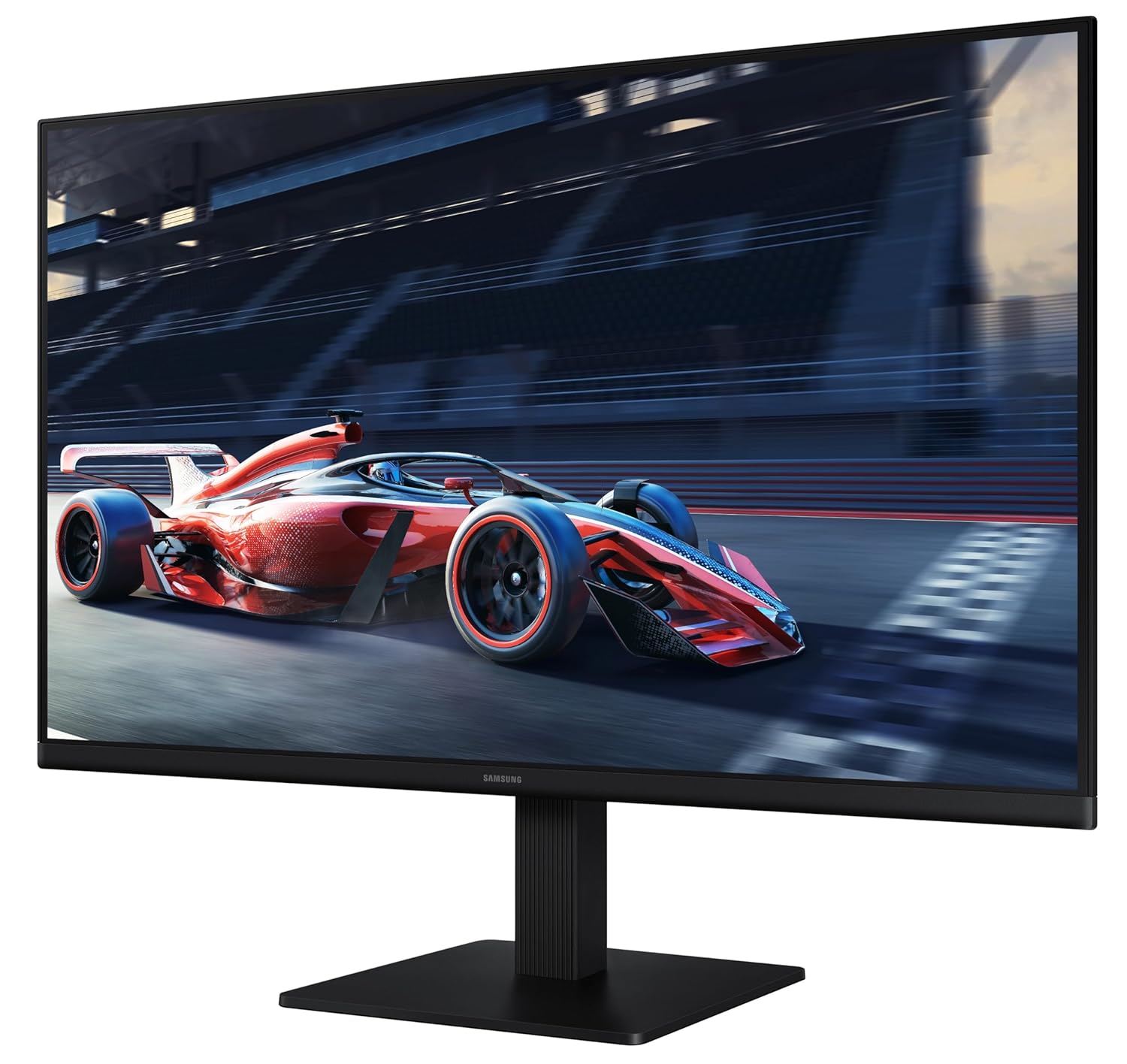 Samsung 27" (68.6 cm) S3 Flat Monitor|Super Slim Borderless Design|IPS Panel|FHD 1920 x 1080|100 Hz|5 ms|Ports-HDMI,VGA|Game Mode||Eye Saver Mode||Wall Mountable|LS27D300GAWXXL|Black