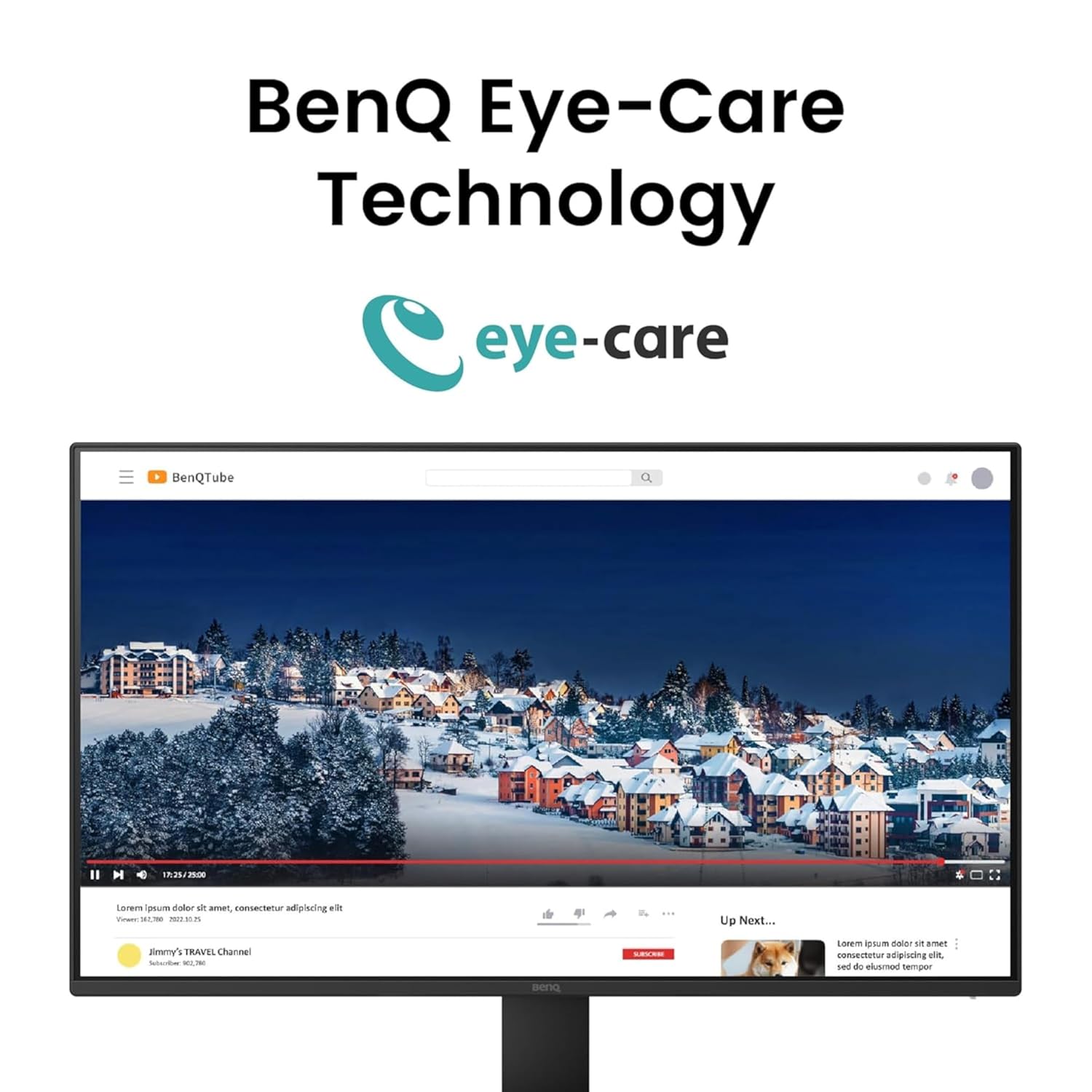 BenQ GW2791 27” 1920x1080 FHD 100Hz IPS Eye-Care 99% sRGB Monitor| HDMI| DisplayPort| Ultra Slim Bezel| TUV-Certified| Flicker-Free| Low Blue Light Plus (Black)