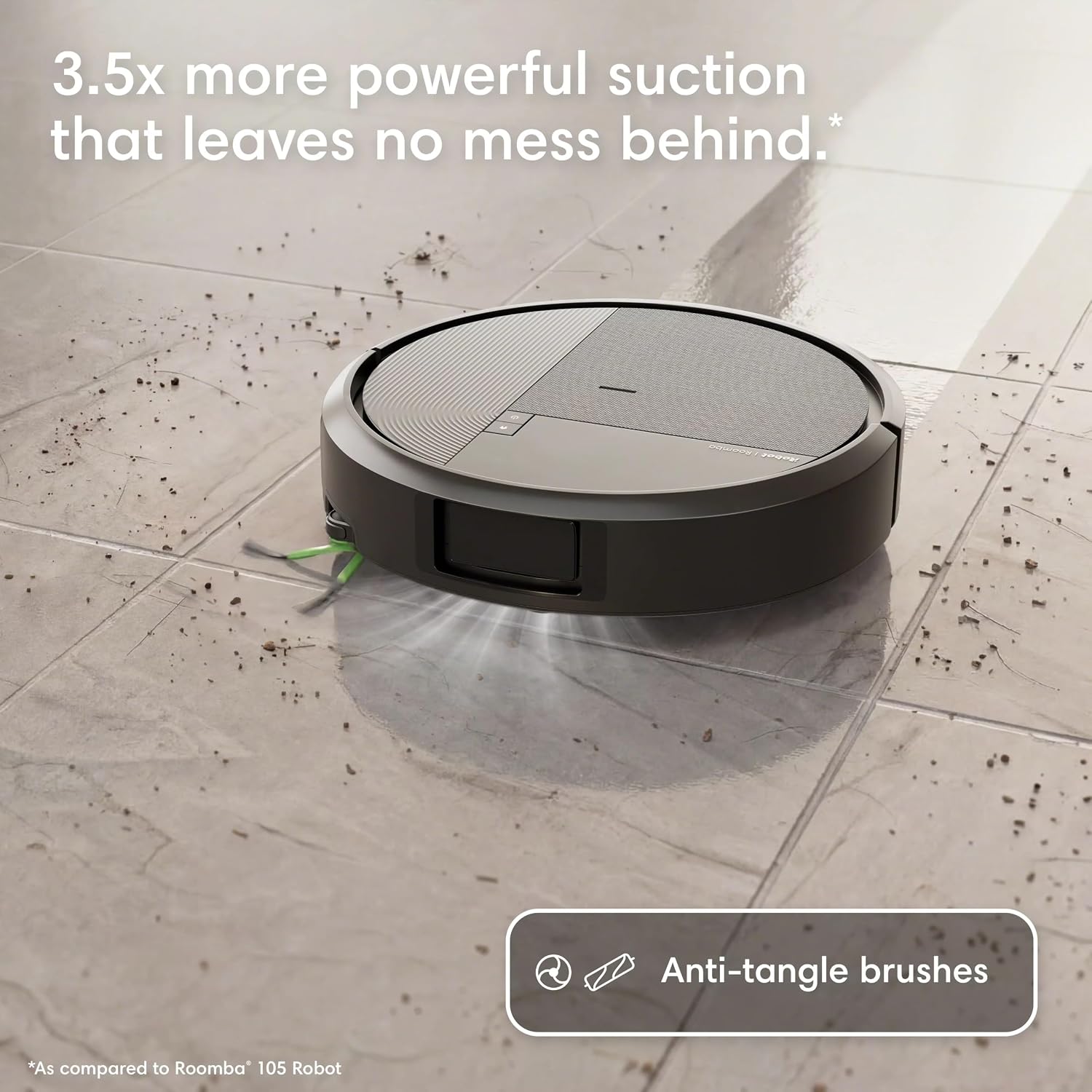 iRobot Roomba Plus 575 Robot Vacuum & Mop Combo, 25,000Pa Suction, PrecisionVision AI Obstacle Avoidance, 90 Days Emptying, Multifunction Dock, Self‑Cleans, Heated Wash & Dry, Lifting Spinning Mops