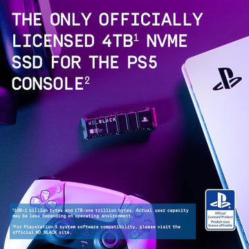 WD_Black SN850P NVMe SSD for PS5 4TB, PCIe Gen 4, Upto 7300MB/s Read, Certified by Sony
