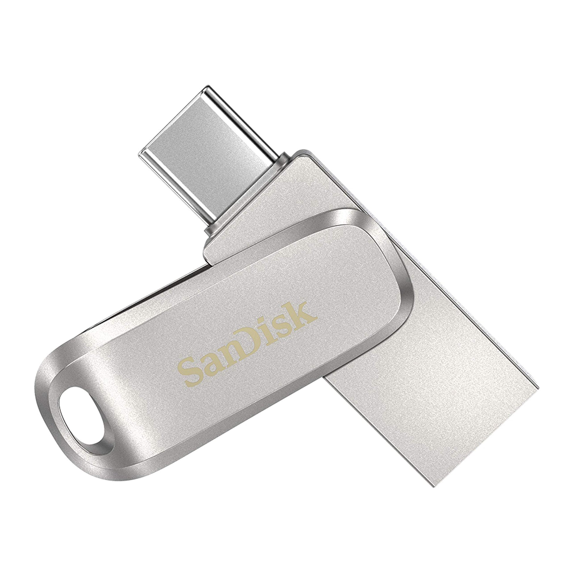 SanDisk Ultra Dual Drive Luxe USB_c Type-C 64GB, OTG, Upto 400MB/S, Pendrive, Silver, 5Y Warranty (SDDDC4-064G-I35)