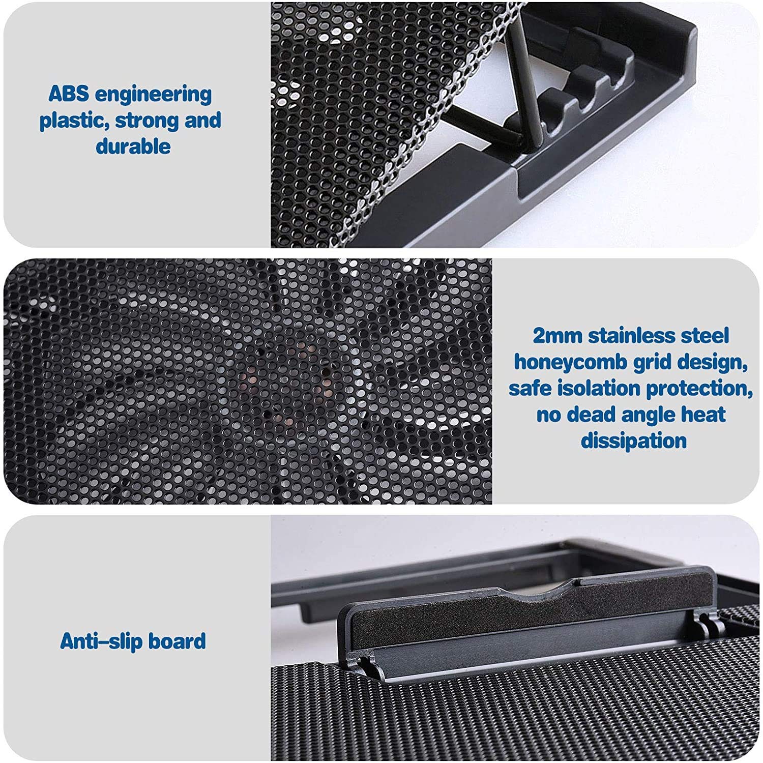 Zinq Technologies Zinq Cool Slate Dual Fan Cooling Pad for Notebook/Laptop with Dual USB Port(Black)