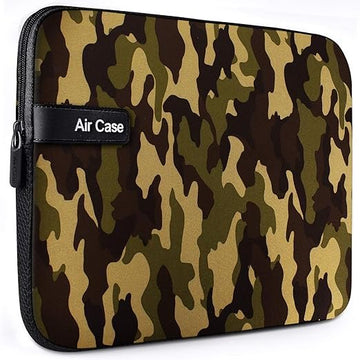 AirCase Protective Laptop Bag Sleeve 16.5 Laptop/MacBook, Wrinkle Free, Padded, Water Resistant Light Neoprene case Cover Pouch, for Men &amp; Women, Camouflage
