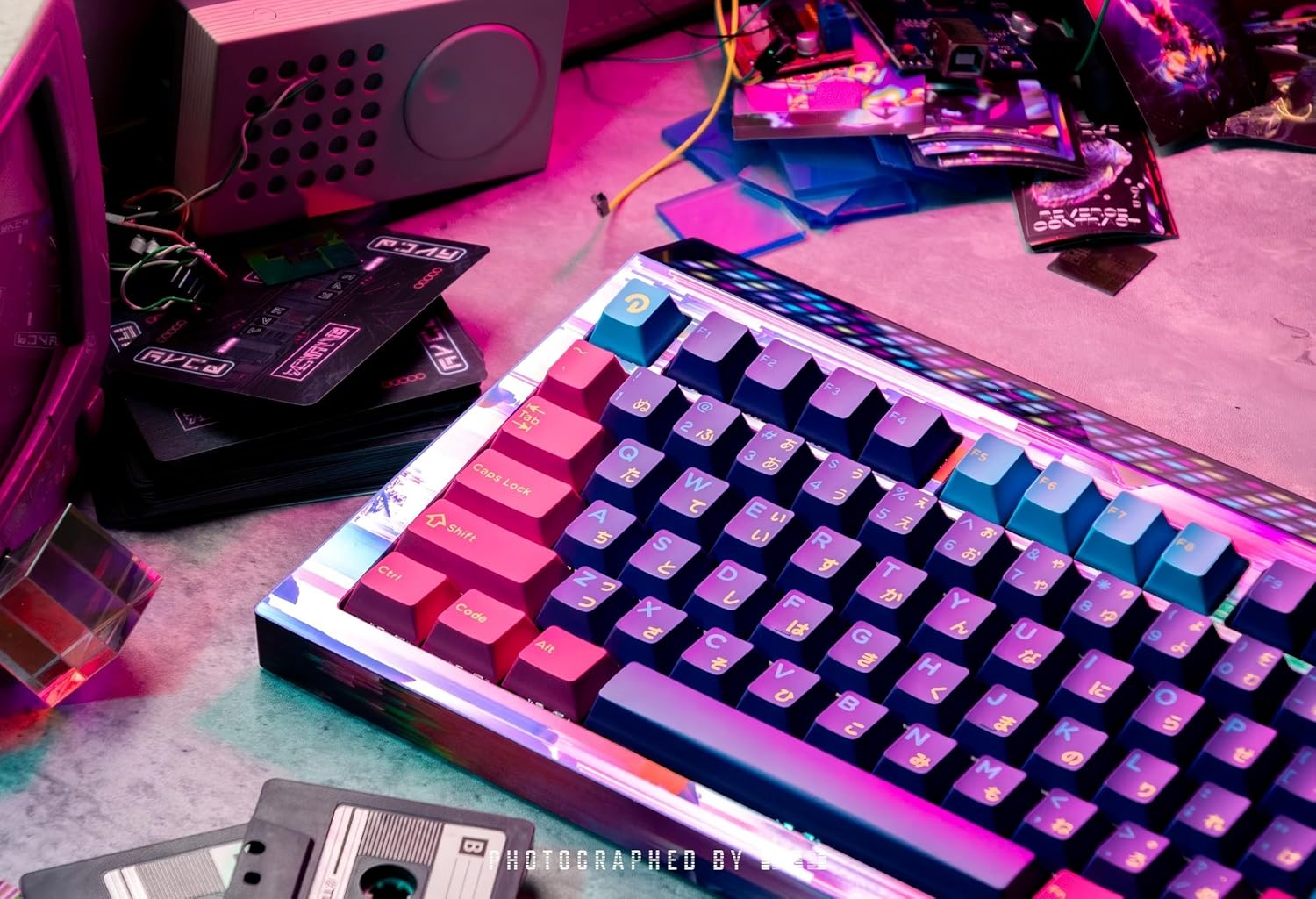 CYBERBOARD Euphoria Wireless Custom Creamy Mechanical Keyboard, 81 Key Tri-Mode 2.4G Bluetooth Wireless Gaming PC Computer Keyboard, High-End RGB Gaming Accessories, Hotswappable Switch