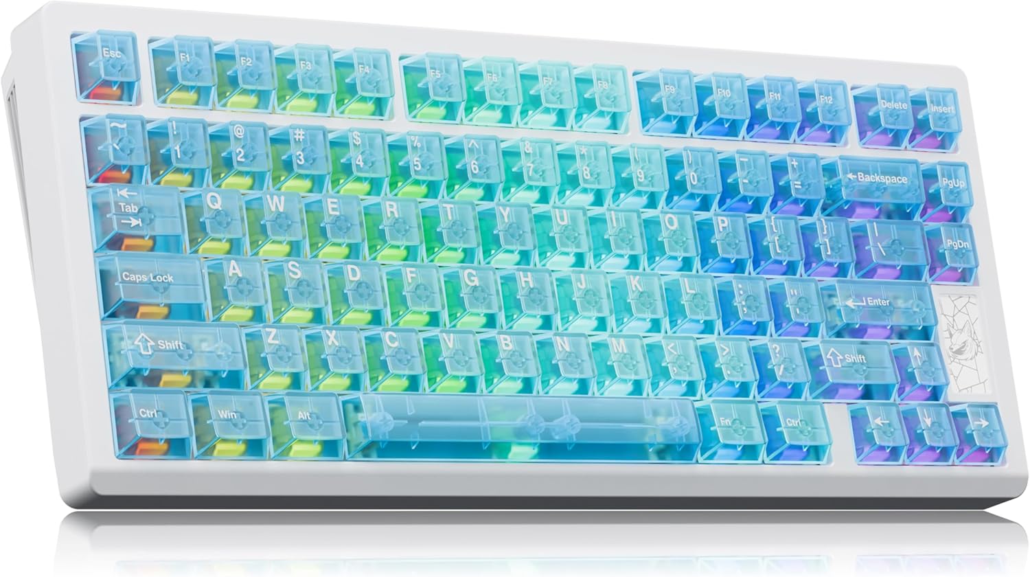 Mechanical Keyboard, Chilkey Slice75 HE Gaming Keyboard Wired, 75% Hall Effect Magnetic Aluminum Keyboard with WS Flux HE Clacky Switch, Rapid Trigger, 8K Polling, Per-Key RGB Custom, PC/Mac Support