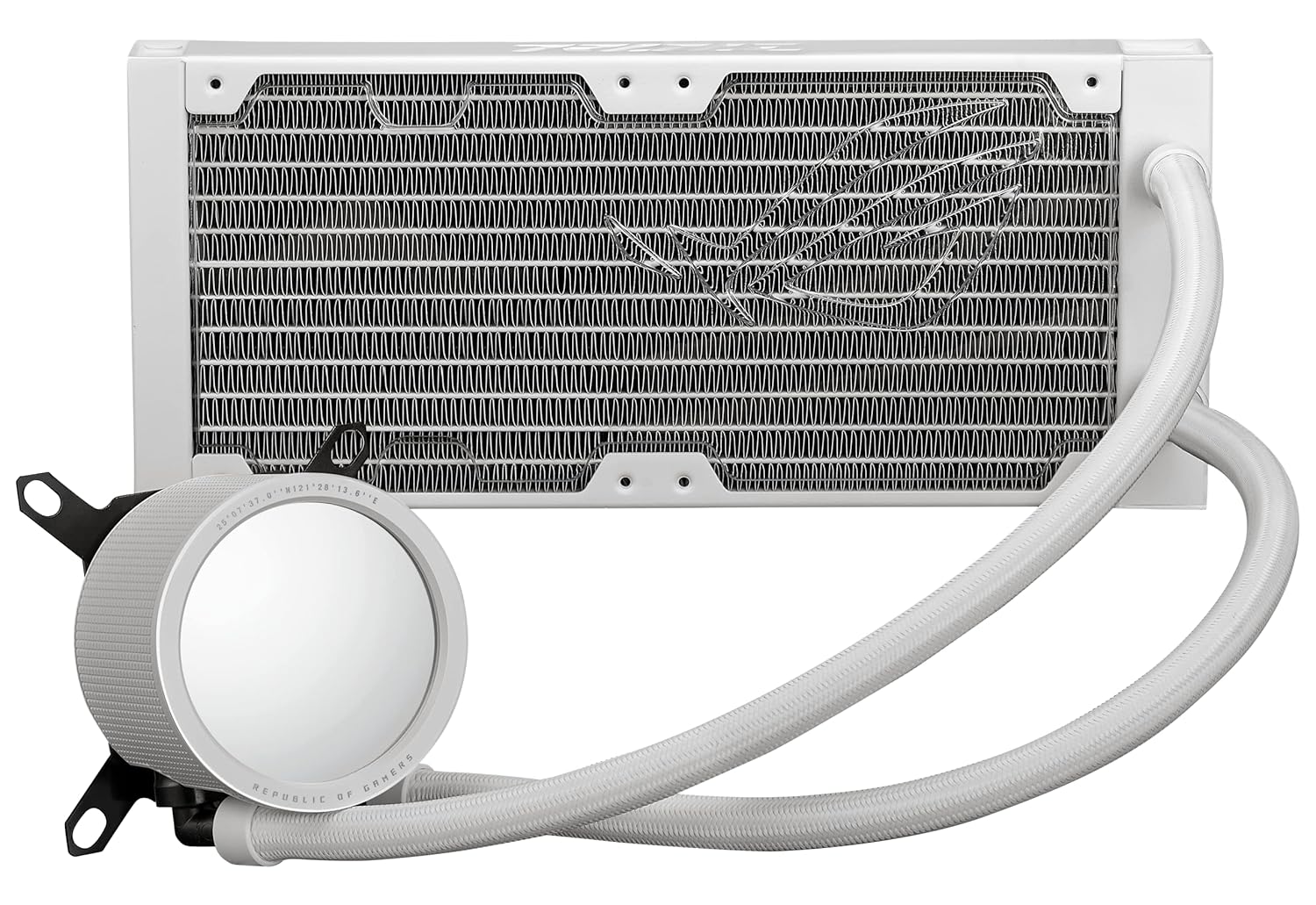 ASUS ROG RYUO III 240 ARGB White Edition All-in-one AIO Liquid CPU Cooler 240mm Radiator, Asetek 8th gen Pump Solution, Anime Matrix™ LED Display and ROG AF 12S ARGB Fan.