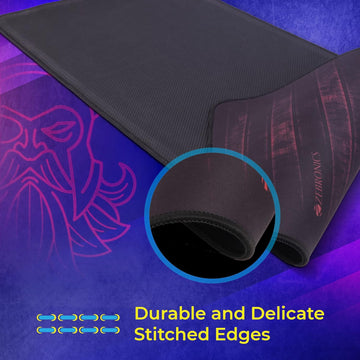 ZEBRONICS Firestorm Gaming Mouse pad for All Mouse sensors with Micro-Textured Fabric Surface, Anti Slip Rubber Base, 800x300mm Size, 4mm Thickness and a Portable roll and go Design