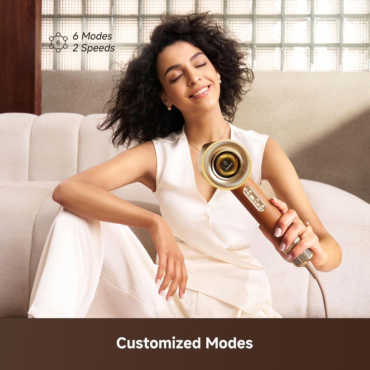 Dreame Miracle Pro High-Speed Hair Dryer, 130,000RPM Motor for Fast Drying, Red Light Scalp Care & Hair Nourishment, Intelligent Heat & Airflow Control, 6 Custom Modes, Lightweight Premium Design