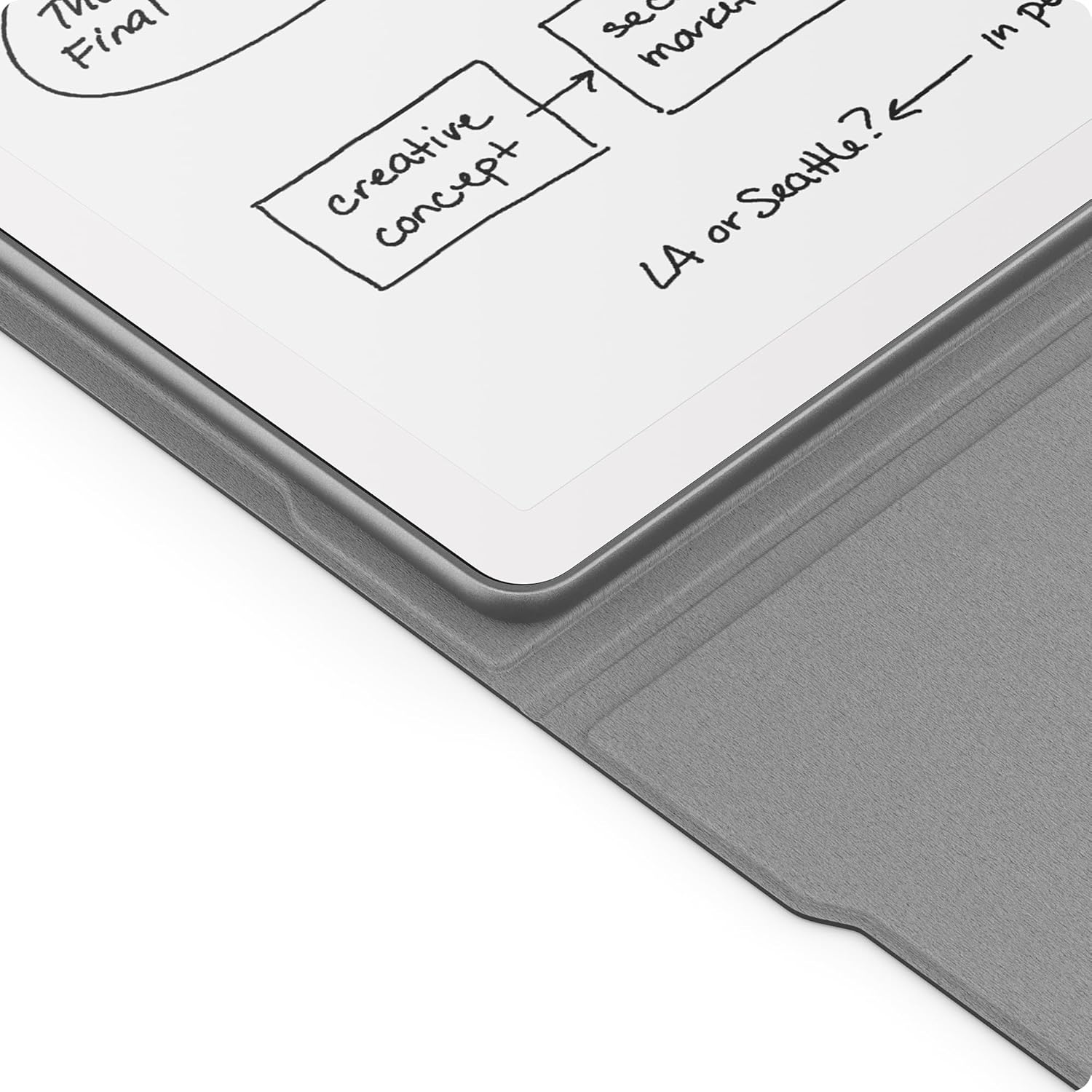 Amazon Kindle Scribe Leather Folio Cover with Magnetic Attach, Sleek Protective Case