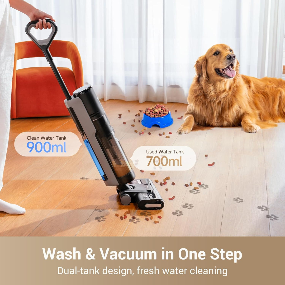 dreame G10 Pro Wet Dry Vacuum Mop, Vacuum and Mop All in One for Hard Floor | Auto Self-Cleaning, 16K Pa Powerful Suction, Up to 35 Mins Runtime, Edge Cleaning, Self-Propelled Vacuum Mop Combo