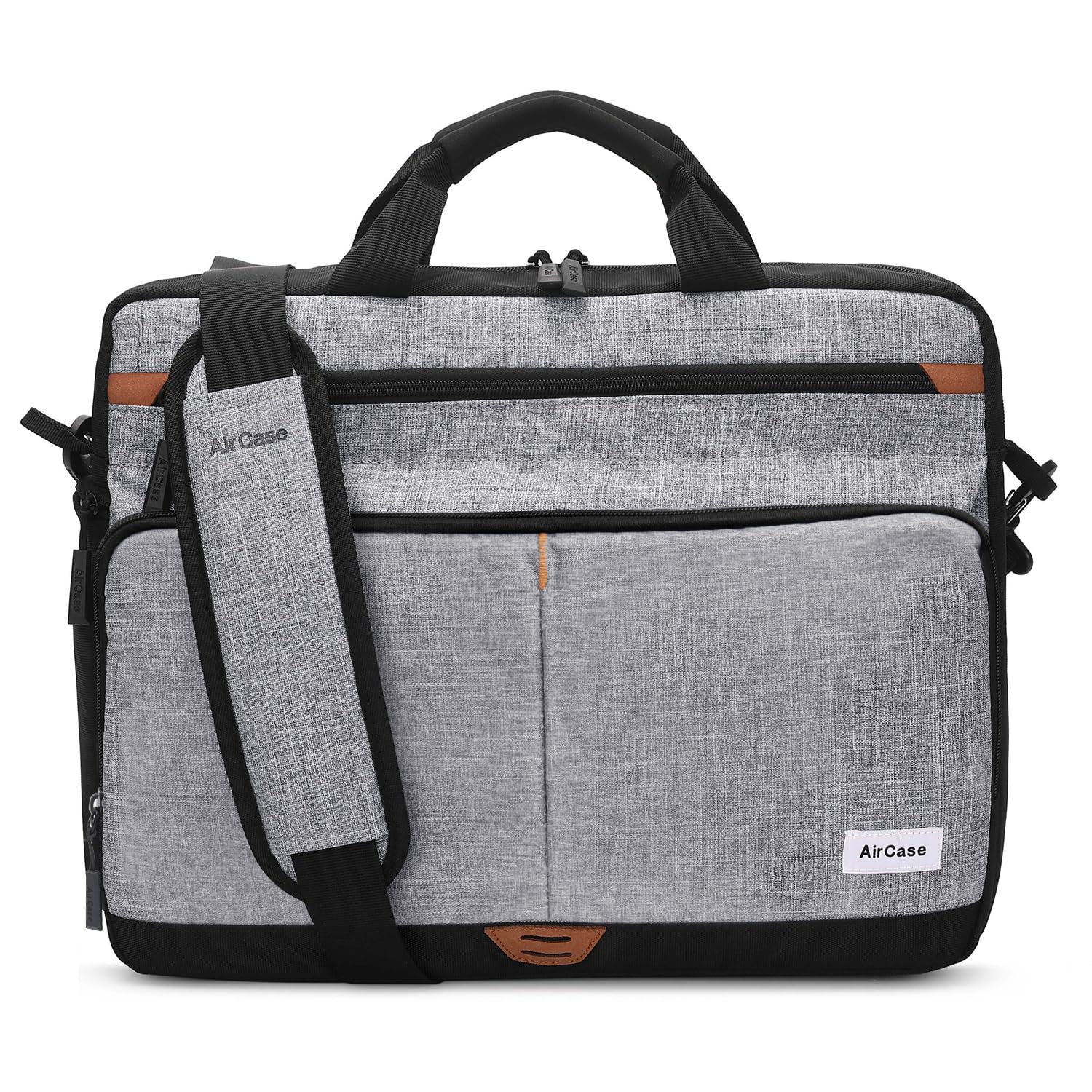 AirCase Office Sling Messenger Bag fits Upto 15.6" Laptop/MacBook, Detachable Shoulder Strap, Waterproof, Shockproof, Spacious Pockets for Office/Travel