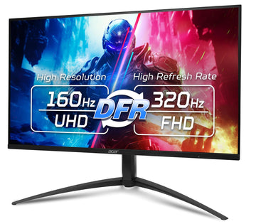 Acer Nitro XV275K P5 27 Inch IPS 3840x2160 4K 1152 Zone Mini LED Gaming Monitor | 160Hz Refresh Rate, Support DFR for FHD 320Hz I 2xHDMI, 1xDP, 1xType-C(90W) PD, Audio out, USB 3.2x2+USB-B (1up 2down)