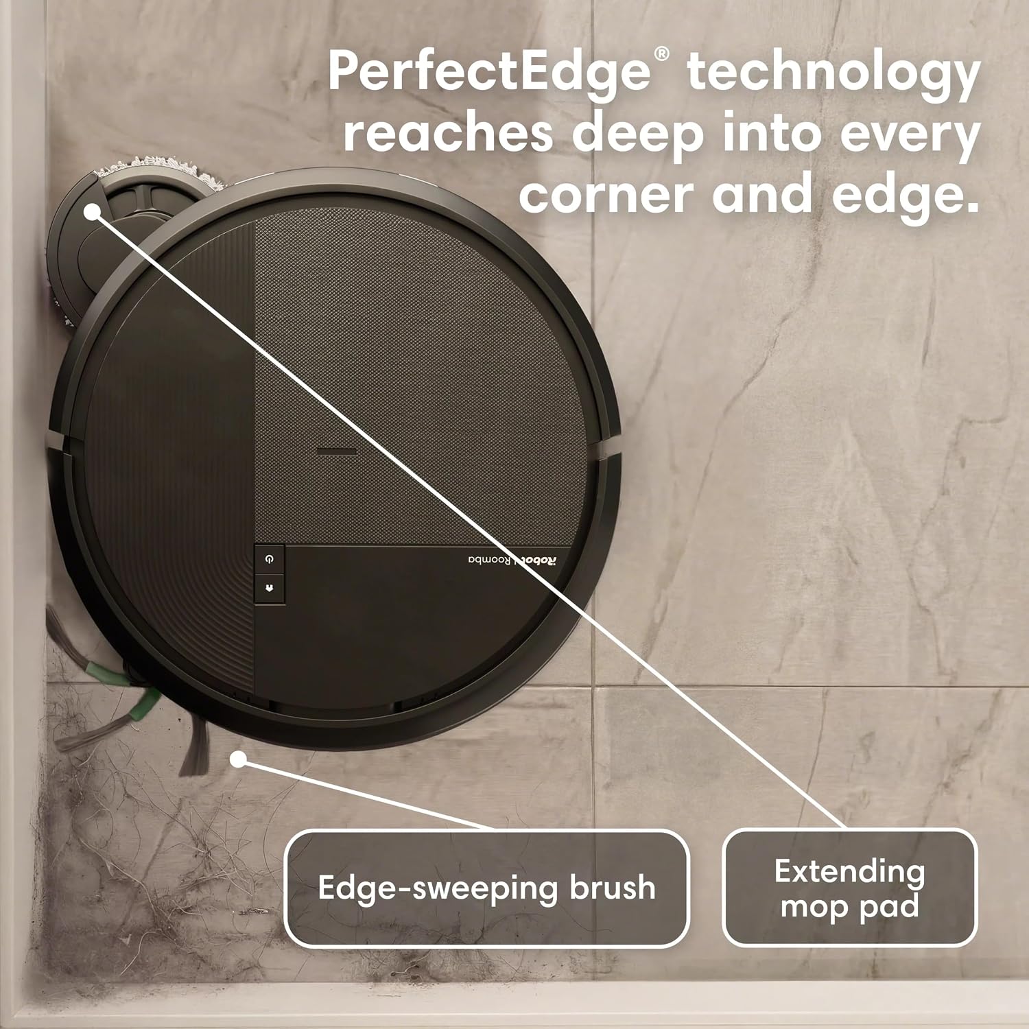 iRobot Roomba Plus 575 Robot Vacuum & Mop Combo, 25,000Pa Suction, PrecisionVision AI Obstacle Avoidance, 90 Days Emptying, Multifunction Dock, Self‑Cleans, Heated Wash & Dry, Lifting Spinning Mops