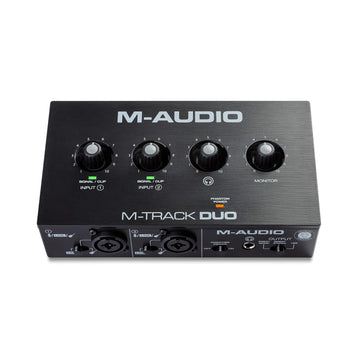 M-Audio M-Track Duo – USB Audio Interface for Recording, Streaming and Podcasting with Dual XLR, Line & DI Inputs, plus a Software Suite Included