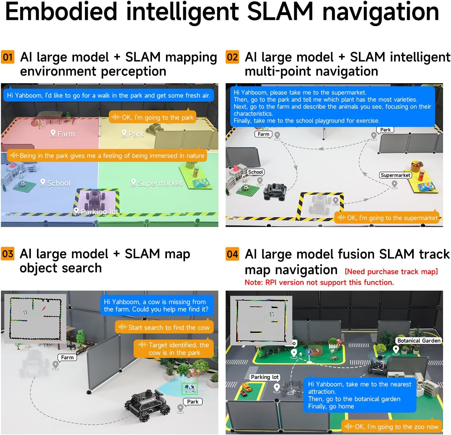 Yahboom Jetson Nano B01 ROS2 Robot 360° Omnidirectional Wheels,Embedded Intelligence,Large AI Model,SLAM Navigation for Electronic Engineering Competitions (Standard Ver Without Nano)