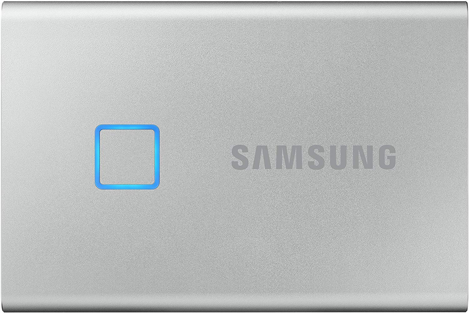 SAMSUNG MU-PC500K/WWT7 Touch Portable SSD With Fingerprint And Password Security, USB 3.2, Black, 500 GB