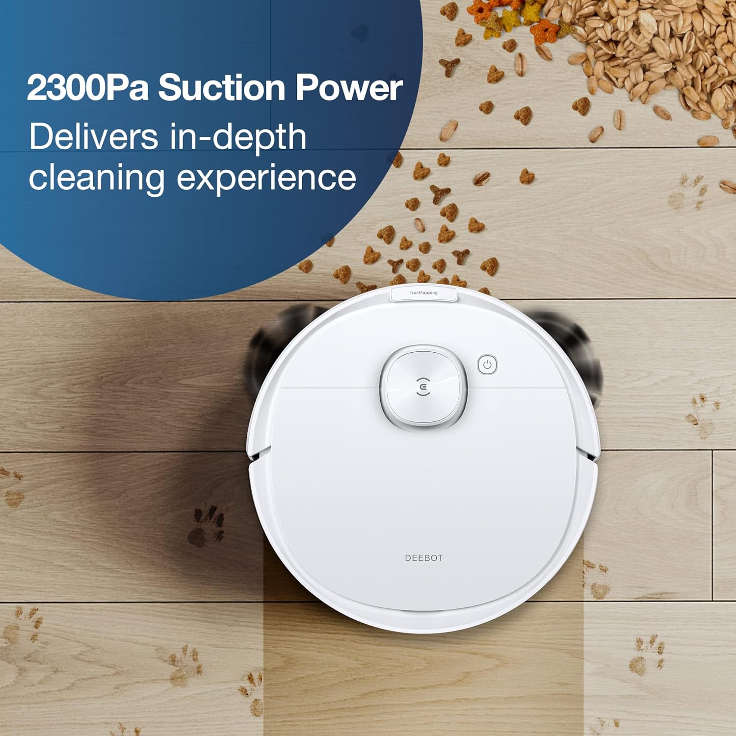 ECOVACS DEEBOT N8+ Robot Vacuum Cleaner 2300Pa with OZMO™ Mop (2.5L Auto-Empty Station, dToF Laser Detection, Carpet Detection, Multi-floor Mapping, Virtual Boundary, WIFI/Alexa/APP)