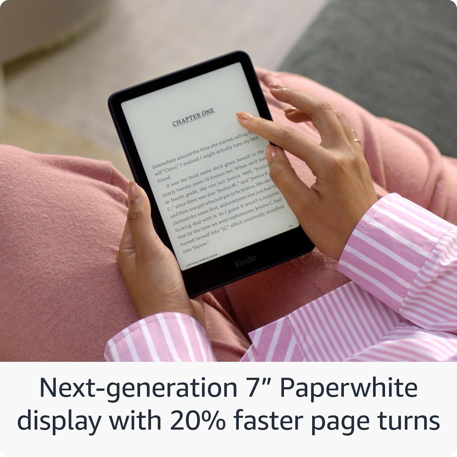 All-new Amazon Kindle Paperwhite (16 GB) – Our fastest Kindle ever, with new 7" glare-free display, and weeks of battery life – Black + 3 Months of Kindle Unlimited (with auto-renewal)