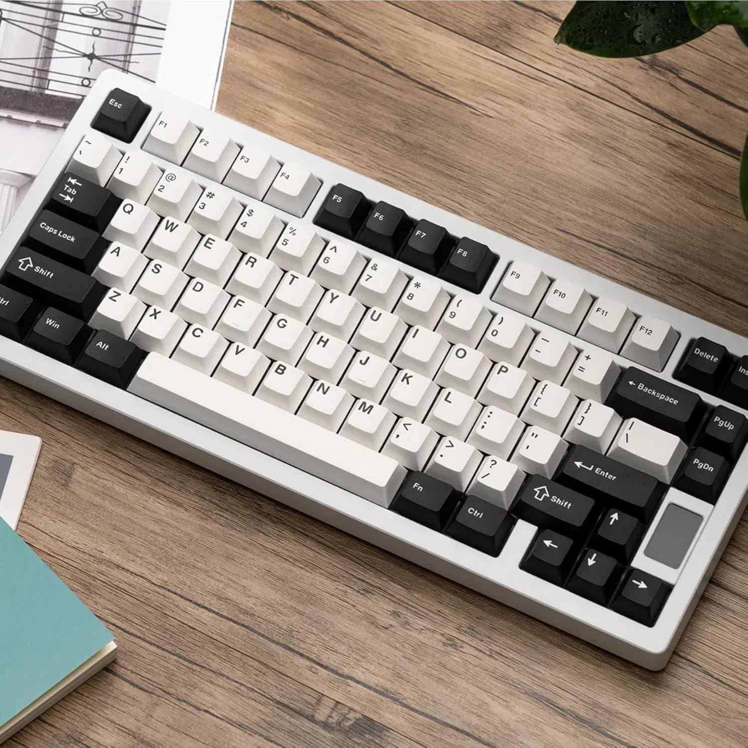 OOCTPK Chilkey ND75 Aluminum 75% Wireless Mechanical Gaming Keyboard with LCD Screen, Quick Assembly, BT/2.4G/USB-C, Hot Swappable Per-Key RGB Custom Keyboard for Windows, MacOS