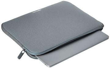 AmazonBasics Laptop Sleeve Case Cover Pouch  Laptop for Men and Women | Slim Profile Neoprene, Soft Puffy Fabric Lining, 360 Protection, Smooth and Premium Zipper (Grey)