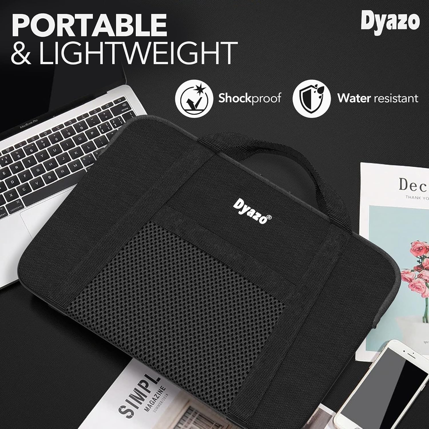 Dyazo 11 Inch- Memory Foam Laptop Sleeve/Case Cover