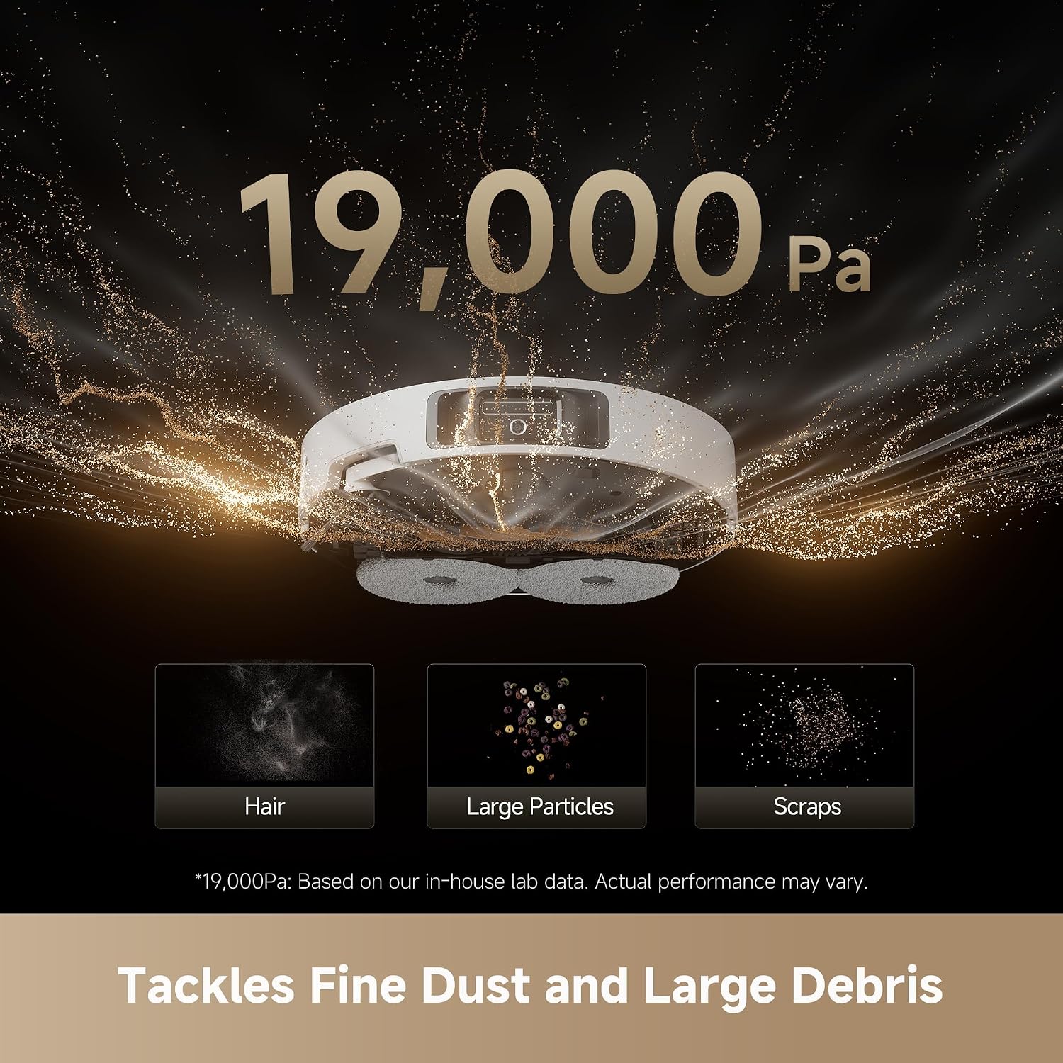 dreame L40s Ultra Robot Vacuum and Mop, 19,000Pa Suction & Auto Empty | Mop Self-Cleaning,100% Detangling DuoBrush, Extendable Mop & Side Brush, 1.57in (4cm) Obstacle Clearing, Smart Control
