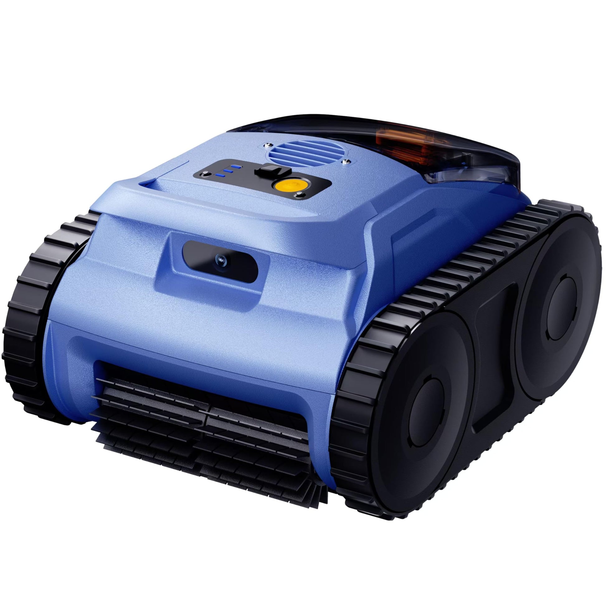 RERIOU Cordless Robotic Pool Vacuum, Pool Cleaner with Track Drive, Sonar Navigation, 180W Brushless Motor, Wall Waterline Climbing, 150-Min Runtime, for Inground Above Ground 2150 Sq. Ft.
