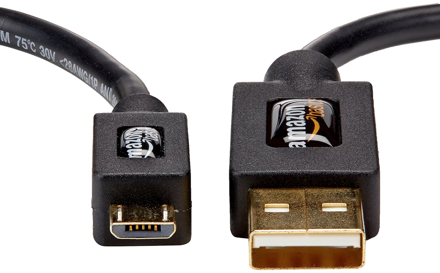 AmazonBasics USB 2.0 Cable - A Male to Micro B - 6 Feet (1.8 Meters) - Black