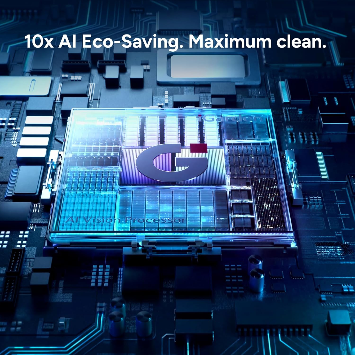 iGarden Robotic Pool Cleaner M1 AI Series, 5.5H Runtime, AI Dual-Camera Vision, 5,019 GPH Suction, Smart Navigation, Wall & Waterline Cleaning for Above & In-Ground Pools