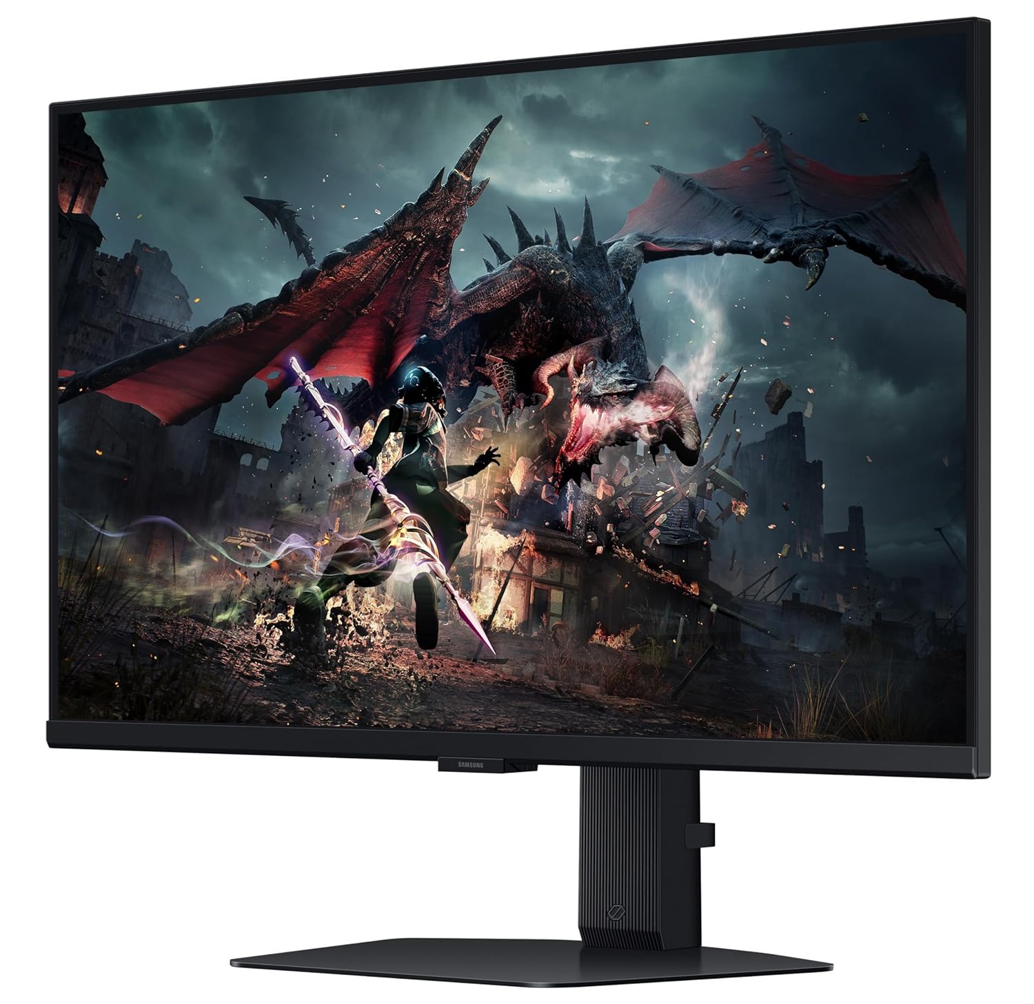 Samsung 27" (68.5cm) Odyssey G5 Fast IPS 2K Gaming Monitor|QHD 2560 x 1440|180 Hz|1ms|350nits|HDR 400|AMD FreeSync|Ports-DP,HDMI,Headphone|Height-Tilt-Pivot Adjustable Stand|LS27DG502EWXXL|Black