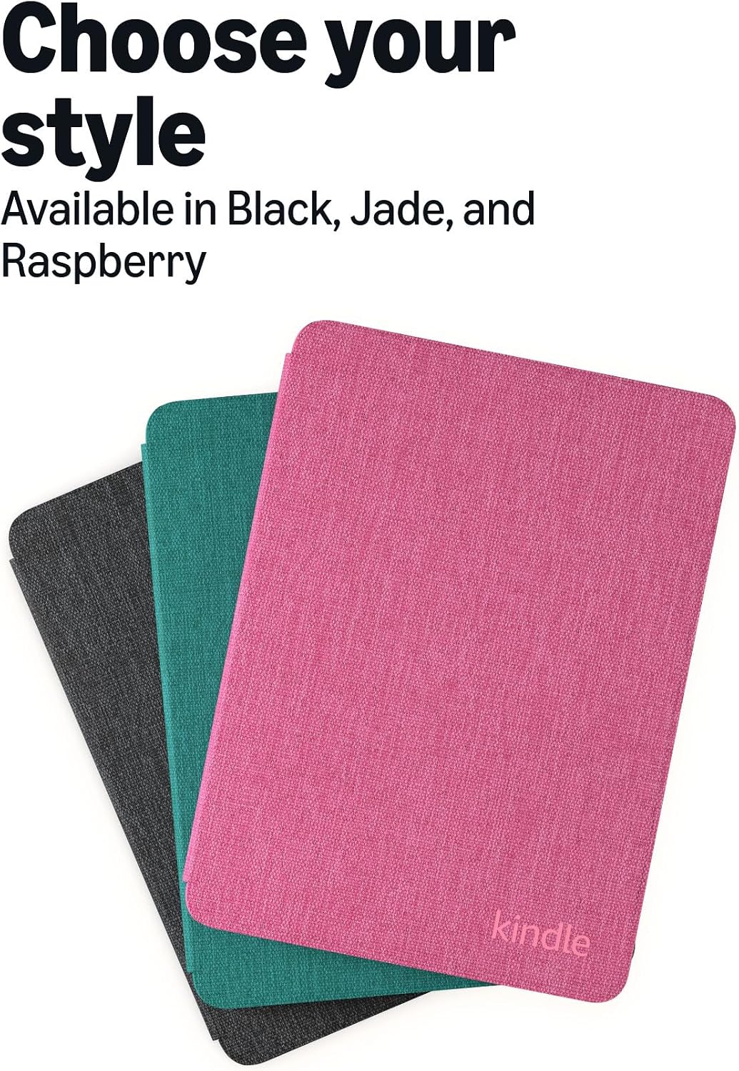 Amazon Kindle Paperwhite and Kindle Colorsoft Case, Lightweight and Water-Safe, Foldable Protective Cover - Fabric