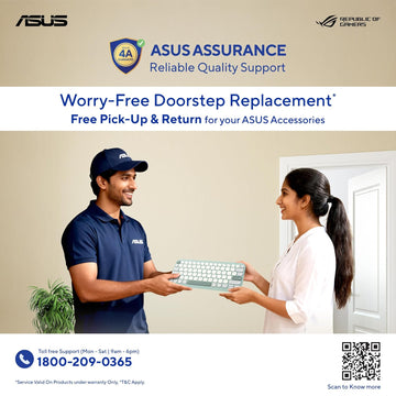 ASUS WT300 Wireless Ergonomic USB Mouse, Ambidextrous Design, Up to 1600 Dpi, Compact & Lighweight Mouse,2.4GHz Nano Dongle, Up to 15 Months of Battery Life - Black