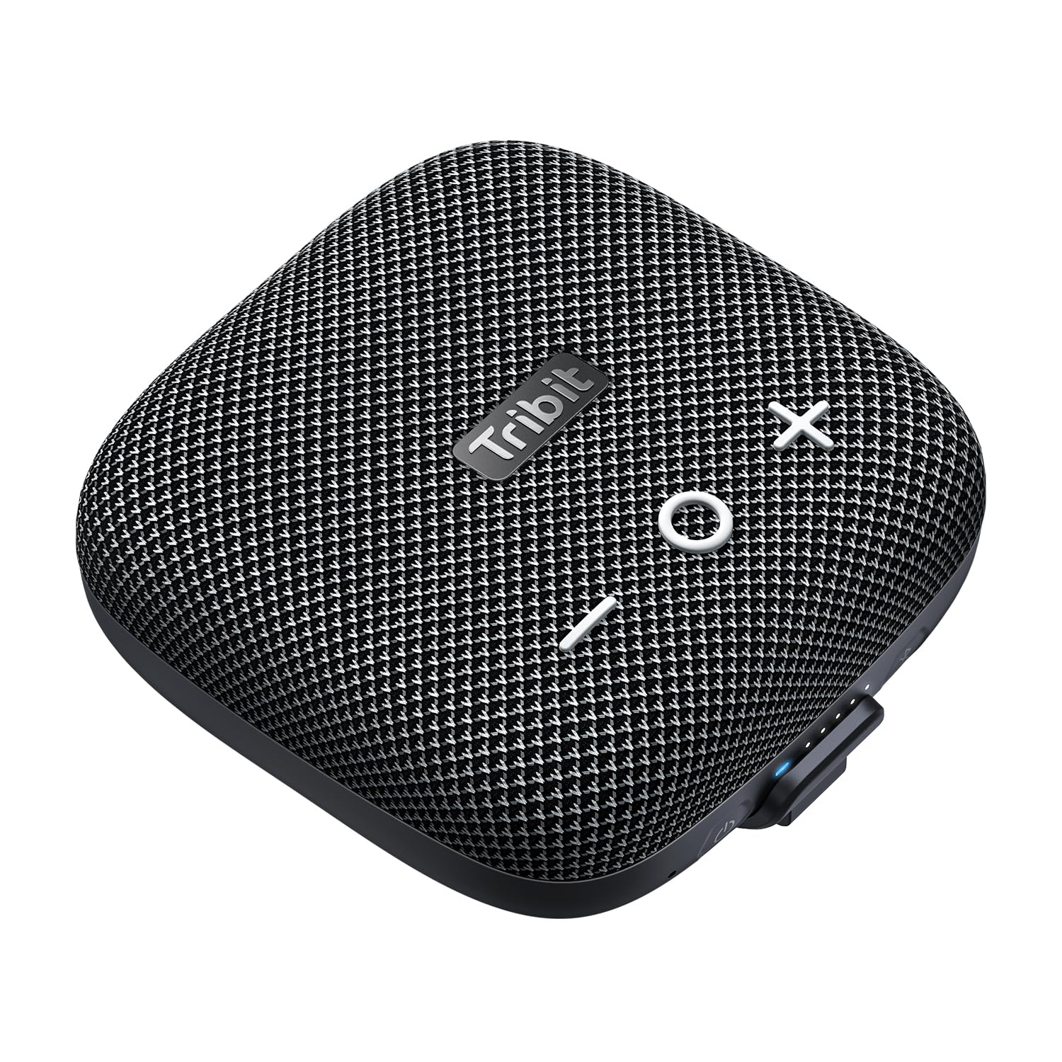 Tribit StormBox Micro 2 Portable Speaker: 90dB Loud Sound Deep Bass IP67 Waterproof Small Speaker Built-in Strap, 12H Playtime Long Battery 120ft for Outdoor Camping Biking (Black)