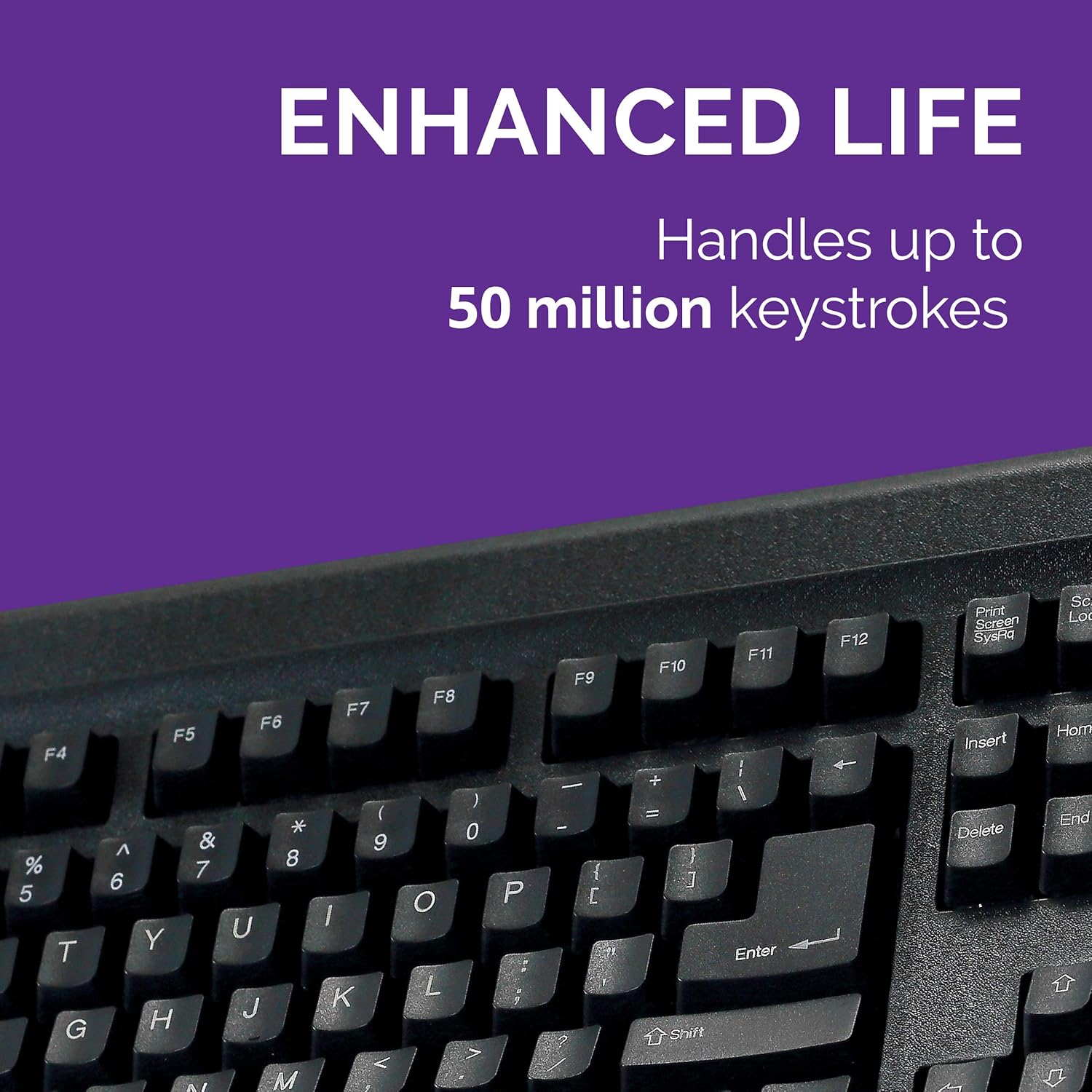 TVS ELECTRONICS Gold Prime Mechanical Wired Keyboard | Dustproof Key switches | Guaranteed 50 Million keystrokes | 1.5 Meter USB Cable, USB Gold Keyboard (Black)