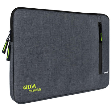 GIZGA essentials Laptop Bag Sleeve Case Cover Pouch for 15.6 Inch Laptop/MacBook, Office/College Laptop Bag for Men & Women, Side Handle, Multiple Pockets, Water Repellent, Shock Absorber, Grey