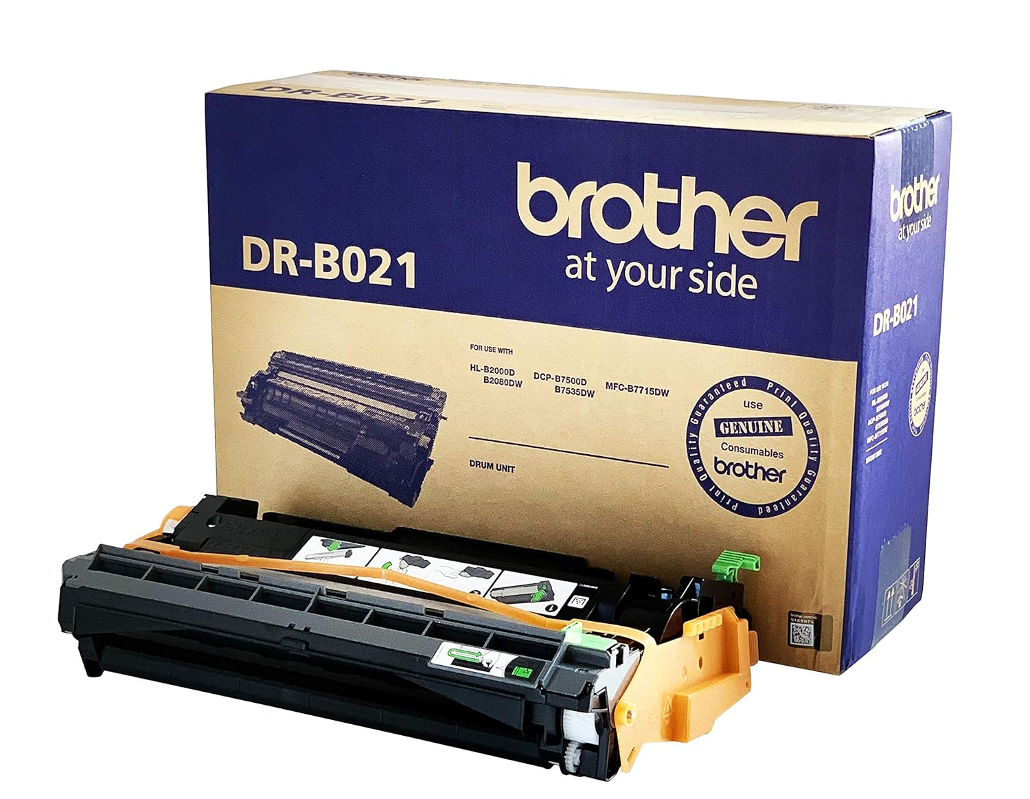 Brother Drum DR-B021 Has 12000 Pages Yield Compatible with HL-B2000D HL-B2080DW HL-B2100DB HL-B2180DWB DCP-B7500D DCP-B7535DW DCP-B7600DB DCP-B7640DWB DCP-B7620DWB MFC-B7717DW MFC-B7810DWB